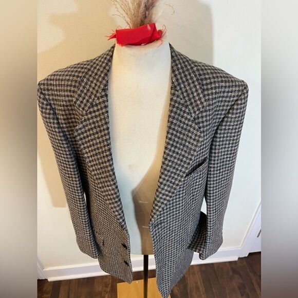 Men’s vintage 100% wool blazer || Wool blazer for men || Wool blazer - Picture 11 of 16